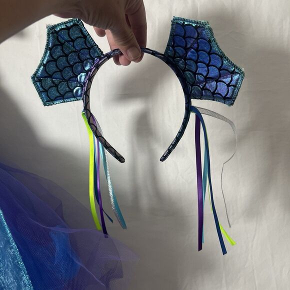 Gillians Closet Iridescent Color Change Tulle Tutu Mermaid Tail Costume Sz 5/6 - Picture 10 of 10